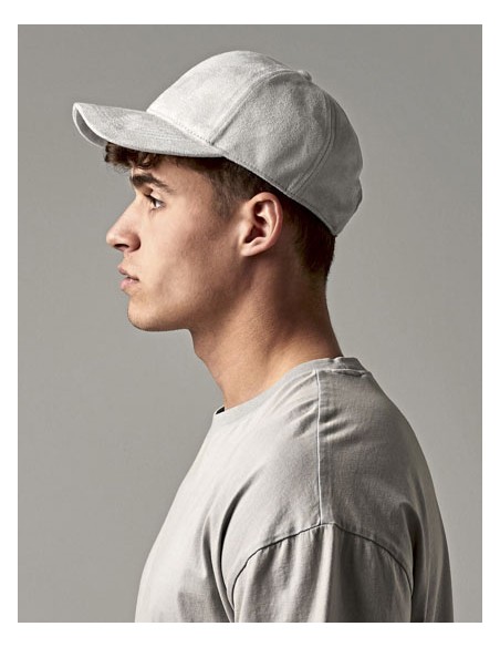 BEE-B656-Faux Suede 6 Panel Cap 2